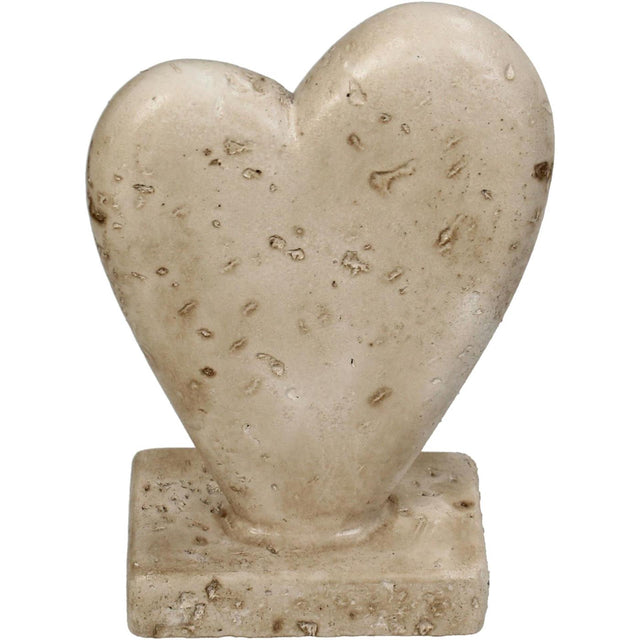 Kersten beeld heart beton beige 8x4x12cm