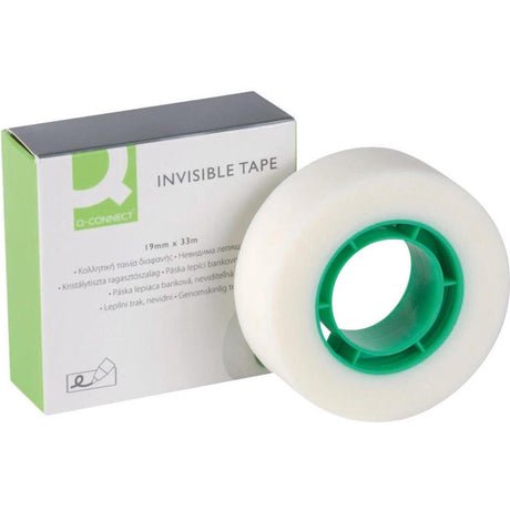 Cinta adhesiva Q-connect invisible 19mmx33m
