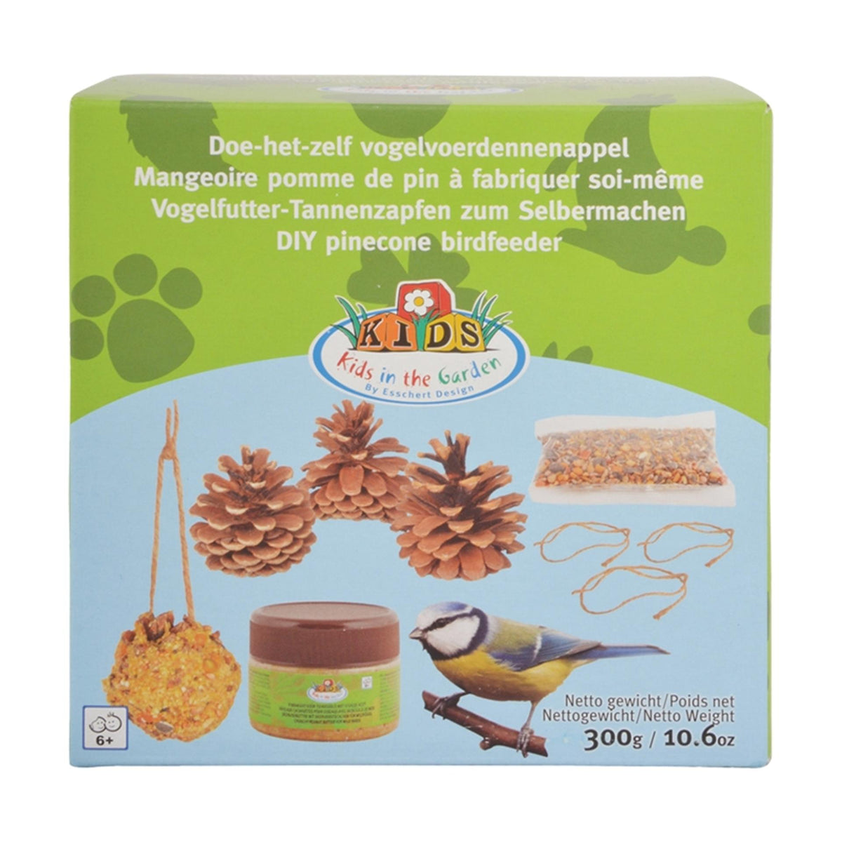 Esschert design piñas de pino para alimento para pájaros con sus propias manos