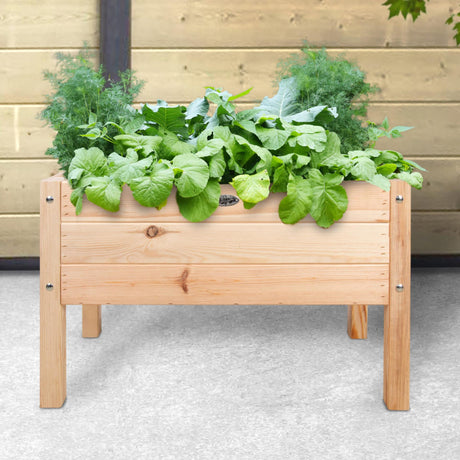 Esschert design mesa de cultivo infantil madera de pino 40,6x78,8xh50cm