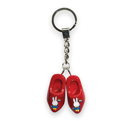 Llavero miffy 2 zuecos 4 cm rojo
