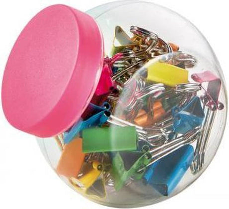 Van der Doelen 25 clips en un bonito frasco para guardar