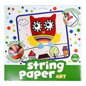 Arte con hilos de papel artesanal. Arte con hilos de papel.