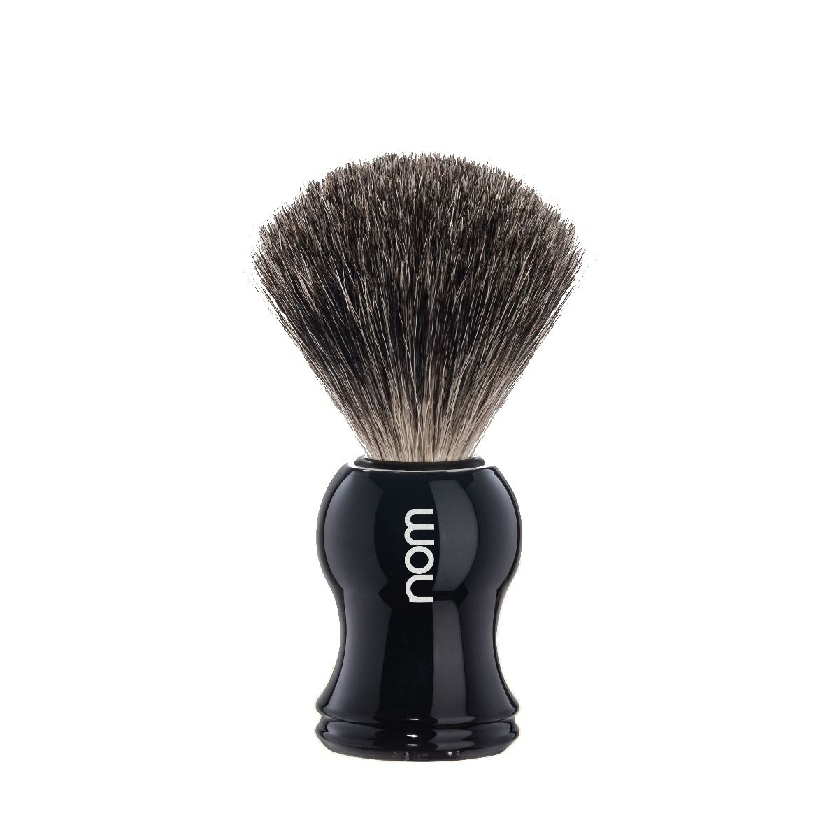 Nom brocha de afeitar pelo de tejón negra