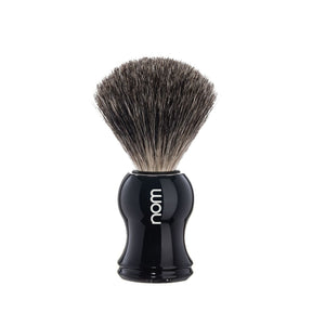 Nom brocha de afeitar pelo de tejón negra
