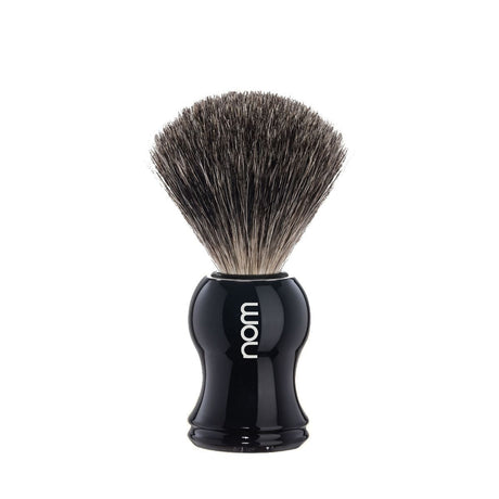 Nom brocha de afeitar pelo de tejón negra