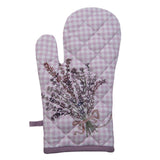 Clayre eef guante de horno violeta lavanda18x30cm algodón
