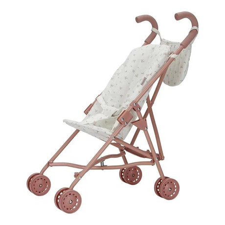 Cochecito de muñecas holandesas metal rosa