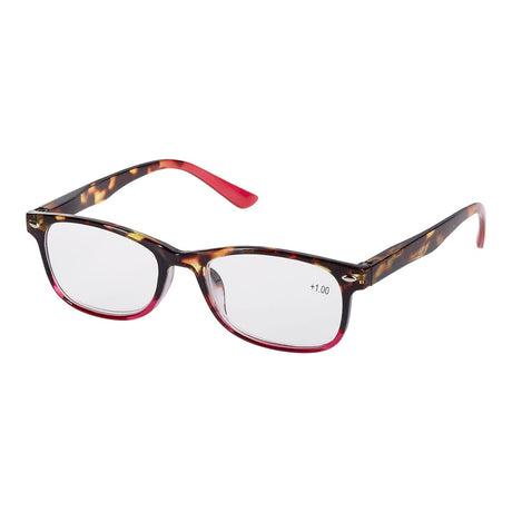 Gafas de lectura Spectrum rosa llama rectangular 1,00