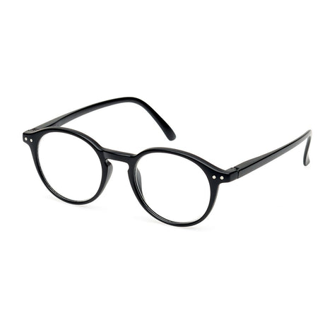 Gafas de lectura Spectrum negras alrededor de 1,00