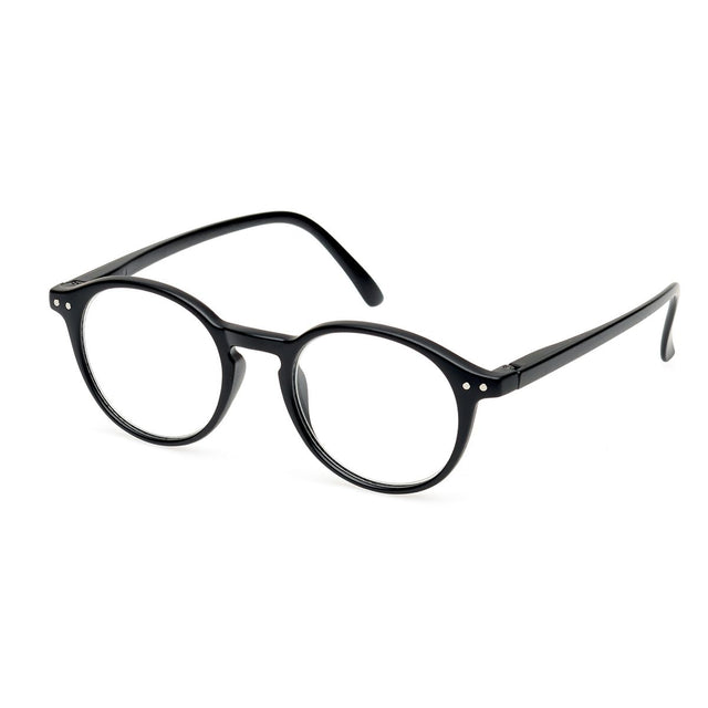 Gafas de lectura Spectrum negras alrededor de 3,50