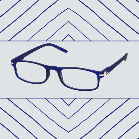 Gafas de lectura Spectrum azul mate rectangular 3,00