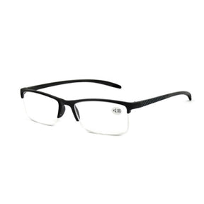 Gafas de lectura Spectrum negro rectangular media montura 3,50