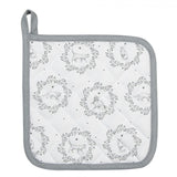 Clayre eef agarradera gato blanco gris 20x20cm