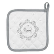 Clayre eef agarradera perro blanco gris 20x20cm