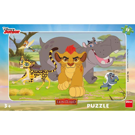 Dinotoys dino puzzle - rompecabezas de marco disney la guardia del león - 15 piezas