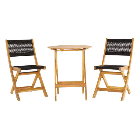 Conjunto bistró Sens -line lanzarote madera de acacia