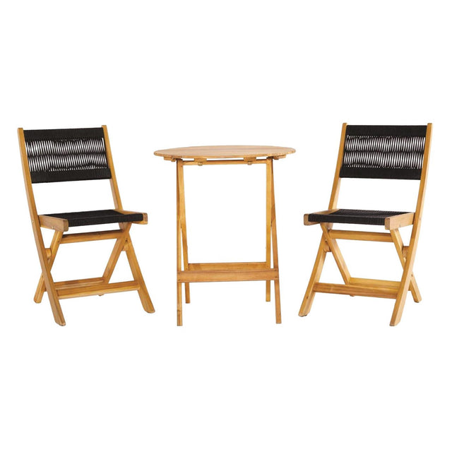 Conjunto bistró Sens -line lanzarote madera de acacia