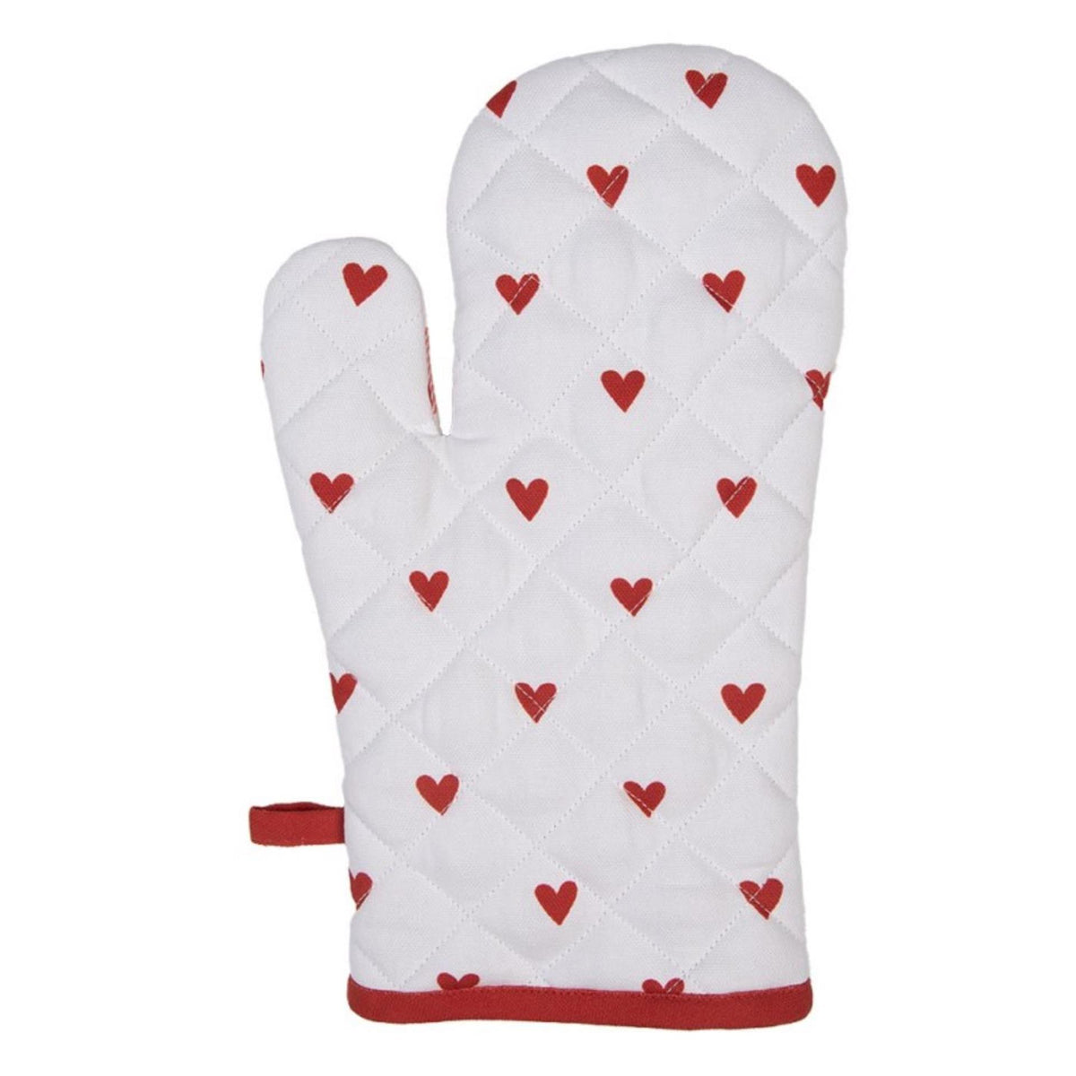 Clayre eef guante de horno corazón 18x30cm