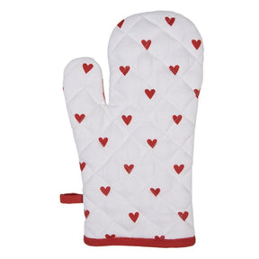 Clayre eef guante de horno corazón 18x30cm