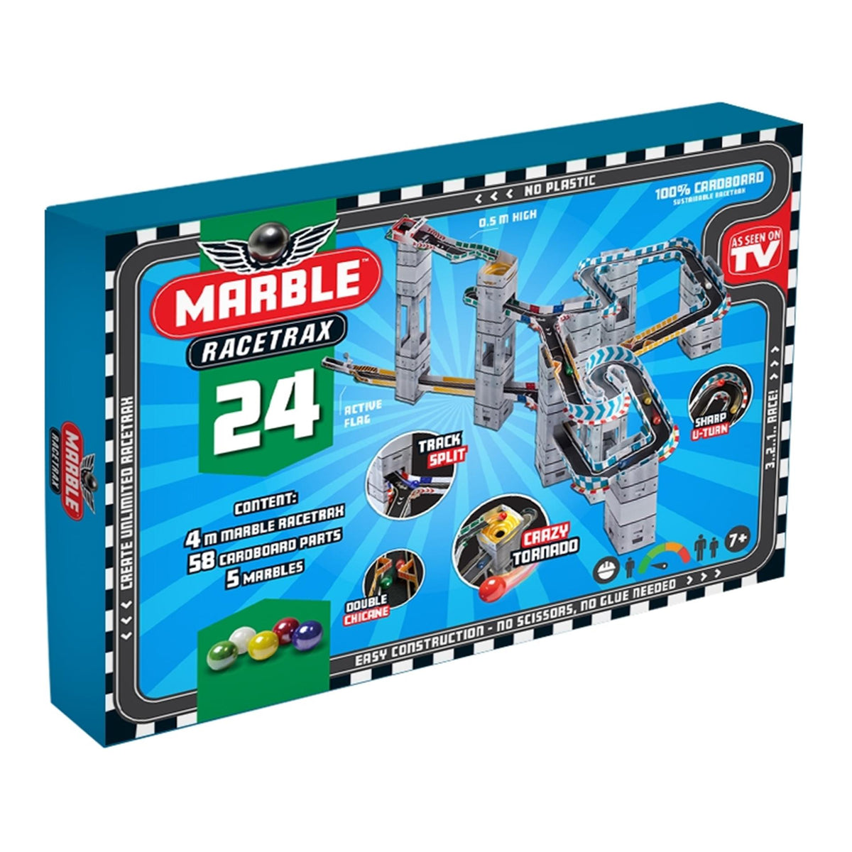 Juego de iniciación pista de mármol Marble racetrax 24 hojas 4m