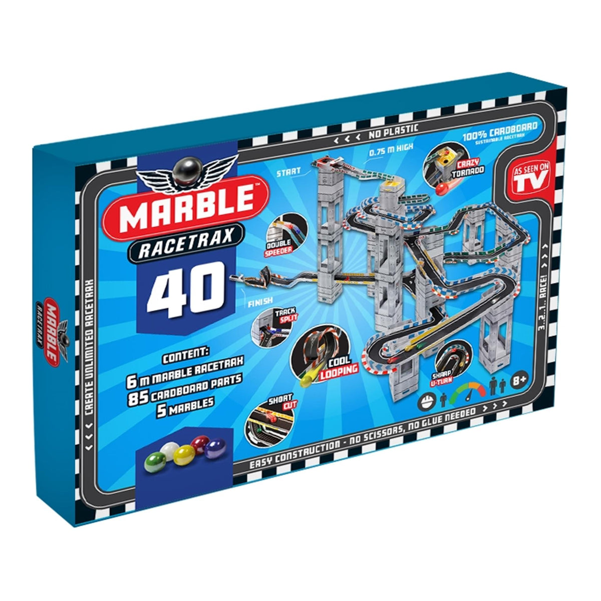 Juego circuito mármol racetrax 40 hojas 6m