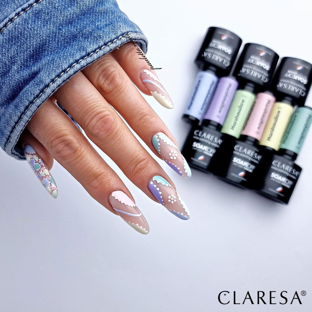 Claresa Esmalte Gel UV LED 5ml Marsh Mallow 4