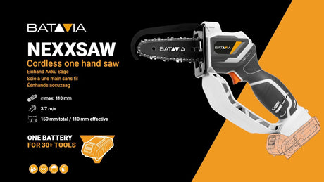 Productos Batavia motosierra nexxsaw maxxpack 18v plus2ah bateria mas cargador