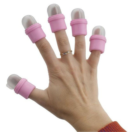 Sibel quitauñas remojo dedales rosa 10uds.