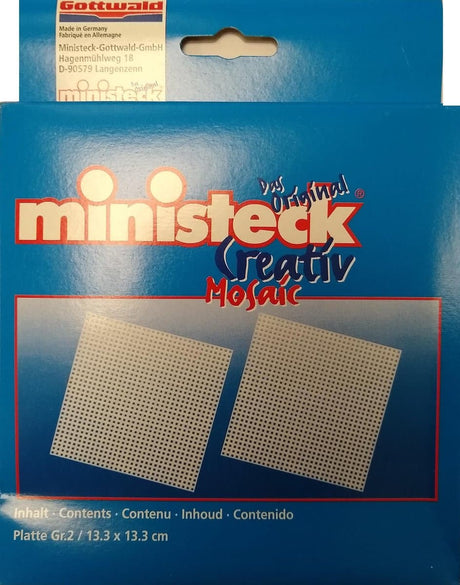 Ministeck - placa base 13,3 x 13,3 cm - 32x32 agujeros - 4 piezas