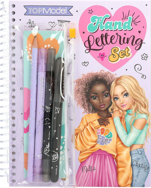 Van der Doelen top model - set de letras a mano con papelería y estuche