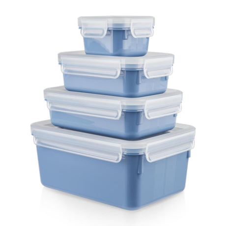 Tefal masterseal color caja de almacenamiento set 4 piezas azul (0,2l, 0,55l, 0,8l, 2,2l)