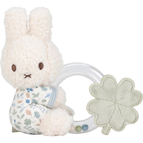 Tiamo miffy x little dutch - sonajero de anillo - hojas de la suerte