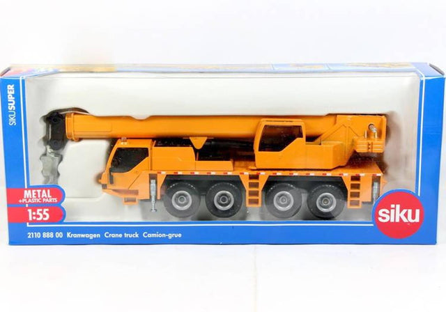 Siku 2110, camión grúa, 1:55, metal plástico, amarillo, pluma telescópica