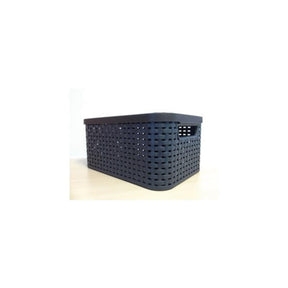Cesta estilo Curver l con tapa antracita