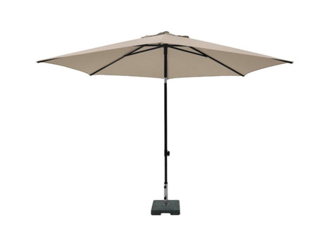 Sombrilla Madison mykanos push-up redonda 250 cm con función basculante 100% poliéster crudo