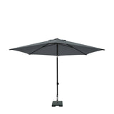 Sombrilla Madison elba push-up de unos 300 cm con función basculante 100%pol. gris