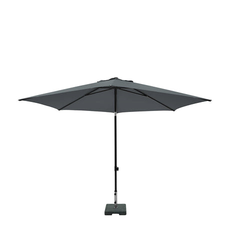 Sombrilla Madison elba push-up de unos 300 cm con función basculante 100%pol. gris