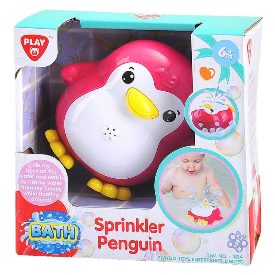 Playgo - pingüino de baño con chorros de agua