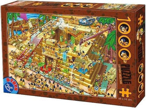 Puzzle D-toys - dibujo animado de la pirámide egipcia - 1000 piezas