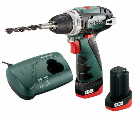 Taladro atornillador inalámbrico metabo powermaxx bs basic 10,8v 2,0ah en caja - 600984000