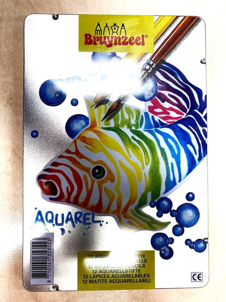 Bruynzeel - 12 lápices acuarelables en lata