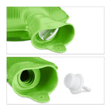 Bolsa de agua caliente Relaxdays verde 2 l | 6 piezas
