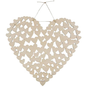 Libro de visitas corazón 47 cm | 24 piezas