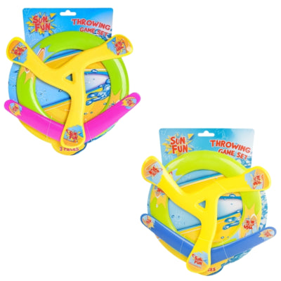 Juego de frisbee volador Sun fun 30 cm surtido juego de 3 | 12 piezas
