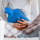 Relaxdays bolsa de agua caliente azul 2 l | 6 piezas