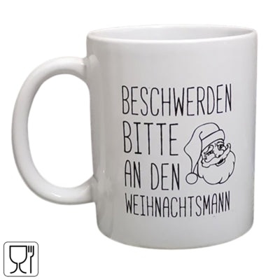 Taza Weihnachtsmann blanca 350ml | 24 piezas