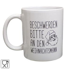 Taza Weihnachtsmann blanca 350ml | 24 piezas