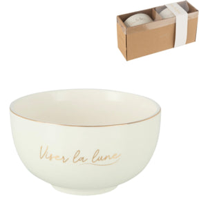 Cuenco J-line viser la lune 14 cm juego de 2 | 4 piezas