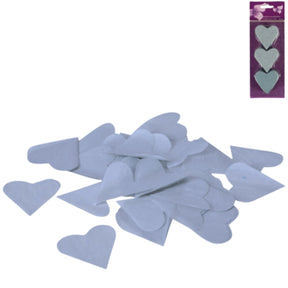 Confeti corazón azul 100 g | 24 piezas